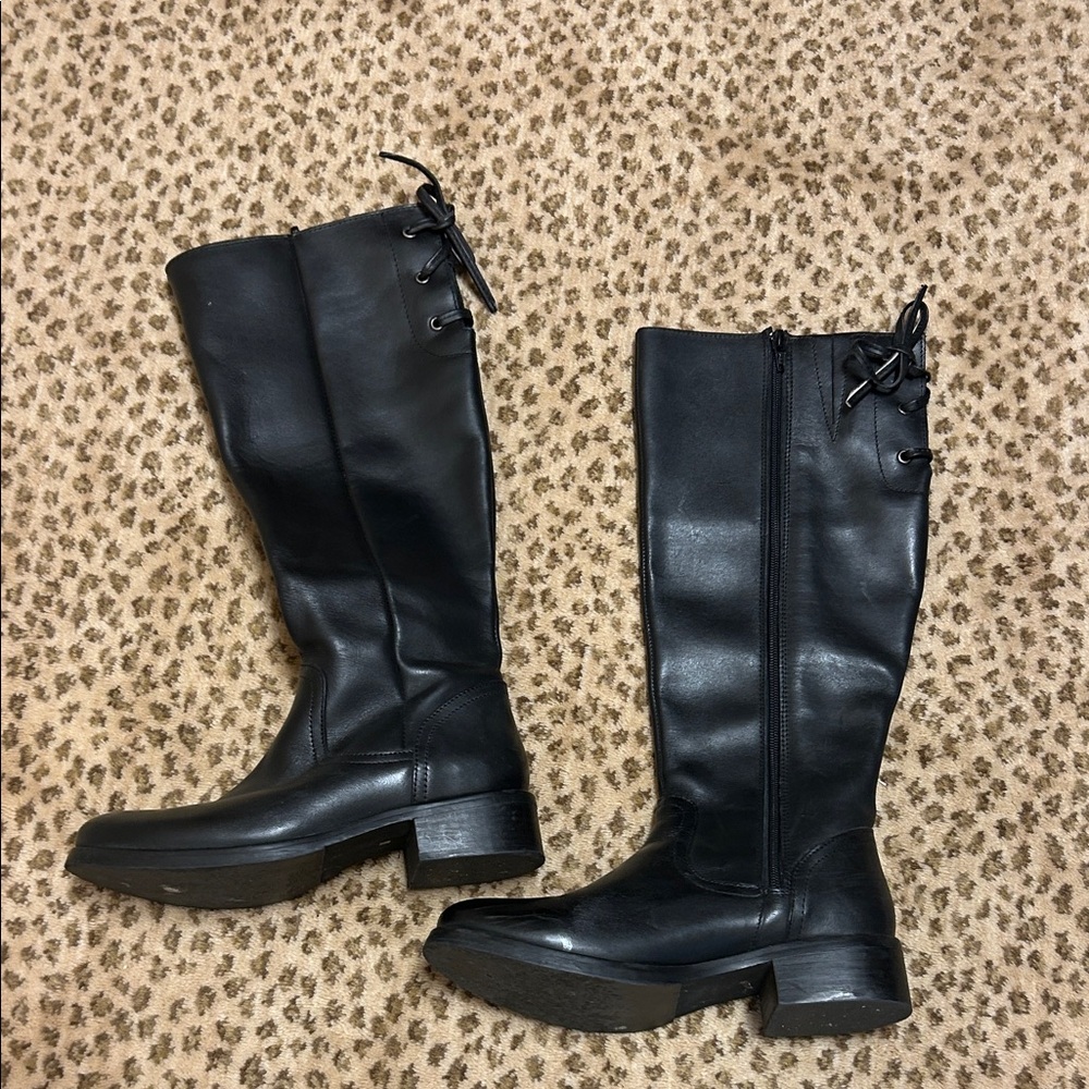 Elegant Black Knee-High Boots